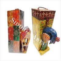 Wooden Hand Painted Wine Boxes