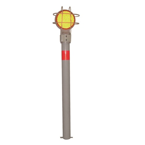 MS Delineators - Aluminum 750mm Height 50.8mm Dia Powder Coated MS Pipe | Road Safety Night Visibility Durable Design