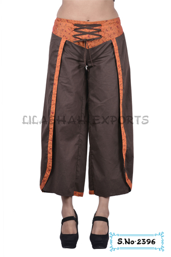Dry Cleaning Cotton Plain Brown Color Trouser