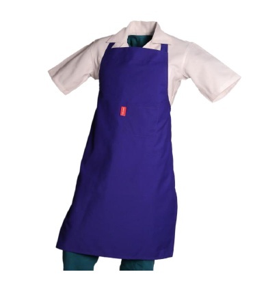 Apron - Polyester-Cotton Blend, 2XL, Navy Blue | Durable, Comfortable, Easy-Clean, Stylish, Professional, Bib Style, One Pocket