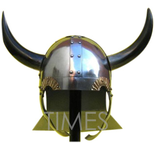 Medieval Horned Viking Armour Helmet