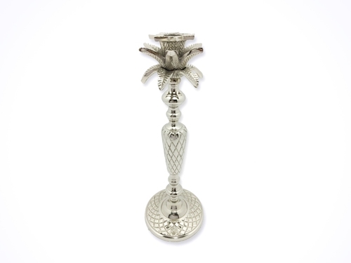 Silver Plam Tree Candle Stand