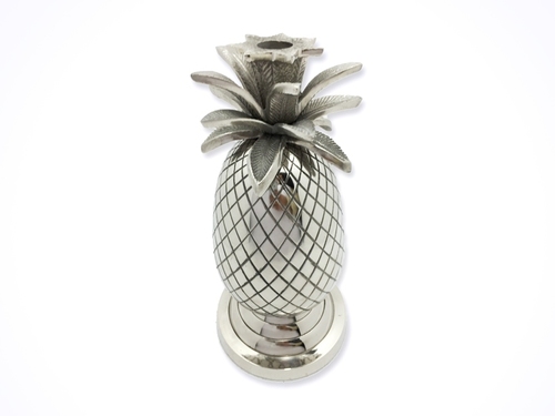 Silver Pine Apple Candle Holder