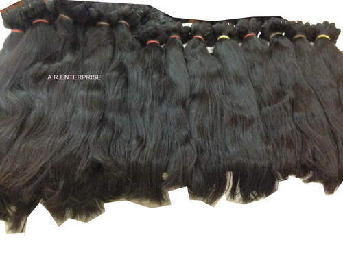 Black High Quality Natural Machin Weft Hair