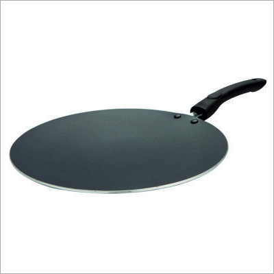 Nandi Super Non Stick Concave Tawa - 5mm Thickness, Black Color, Lightweight at 0.750kg, Known for Quality and Reputation