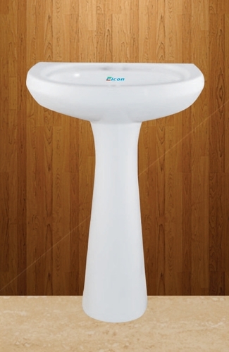 Oval Shaped Pedestal Wash Basin