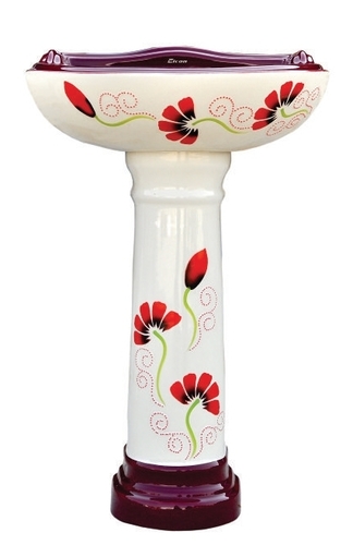 Sanitary Ware Pedestal Wash Basin