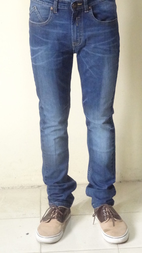 Cotton Mens Denim Slim Fit Pant