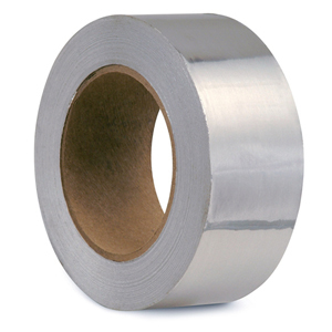 Aluminium Foil Adhesive Tape - 0.5 mm Thick, 20 m Length | Ideal for Ducting in Cooling and Heating Applications, 48 mm Wide