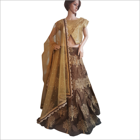 Designer Lehenga Decoration Material: Lace