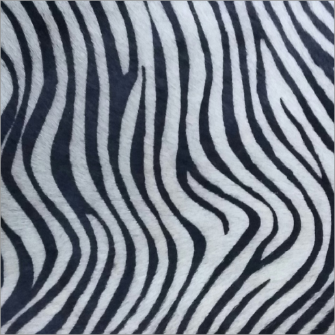 Zebra Print Hair On Leather - Quality Leather Moisture Resistant Ideal for Accessories and Footwear