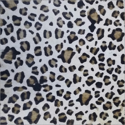 Leopard Print Hairon Leather - Moisture Resistant, Lightweight and Durable Material for Handbags, Belts and Costumes