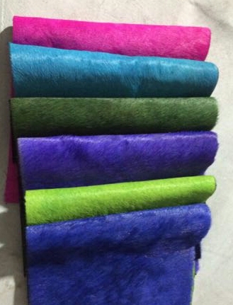 Dyed Hair On Leather - Leather Material | Vivid Colors, Soft Texture, Moisture Resistant, Versatile for Bags, Carpets & Garments