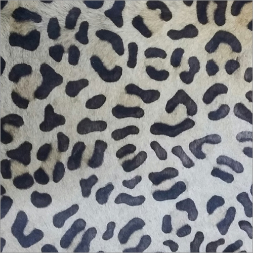 Panther Print Hair On Leather