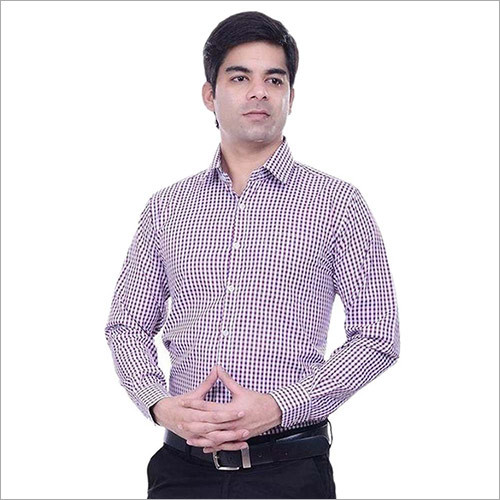 Purple Casuals Regular Fit Shirts