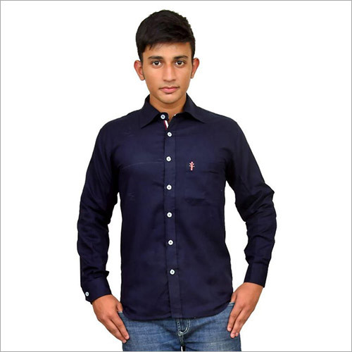 Blue Casuals Regular Fit Shirt