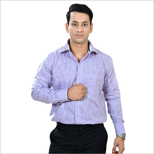 Purple Casuals Regular Fit Shirts
