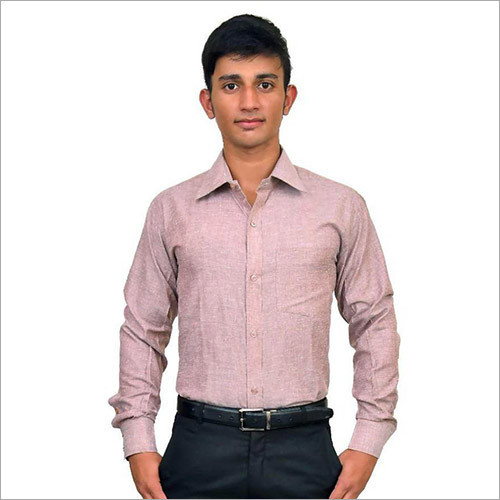 Brown Formal Regular Fit Shirt