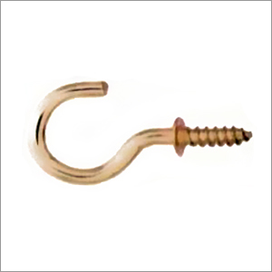 Brass (Hard) Cup Hooks (Lustrous)