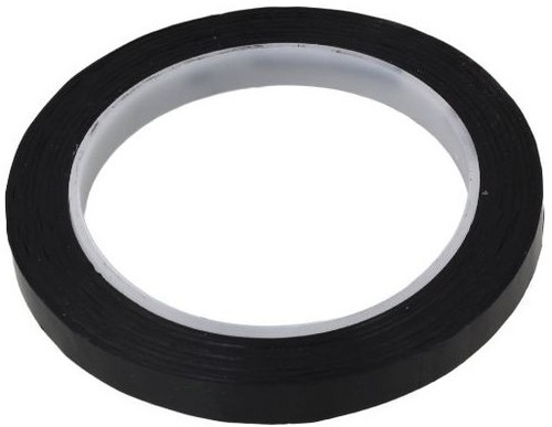 Polyester Adhesive Tape - 50 mtr Length, 0.5 mm Thickness, 6 mm Width, Black | For Cable Repairing and Transformer Industry, 5KV, 130°C Temperature