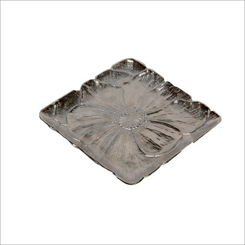 Squre Alumuniume Dish With Nickel Finished