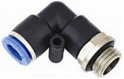 Equal Elbow - PUL Material, 10 mm Thread Size, Black | Easy Install, Secure Seal, Durable, Leak Proof, Corrosion Resistant