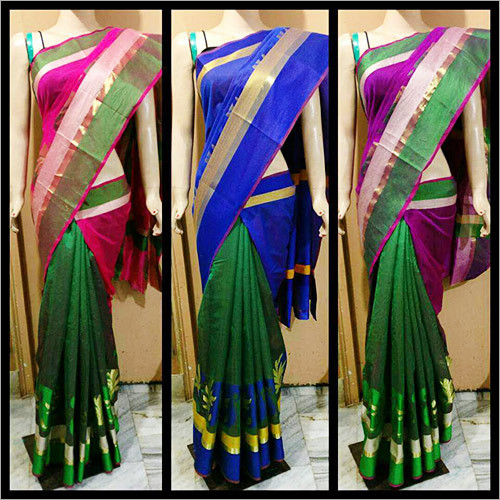 Pure Cotton Silk Zari Patta