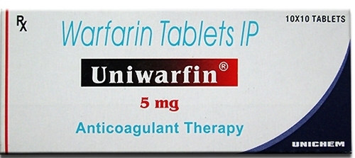Uniwarfin - 5 MG Tablets | Effective Blood Clot Prevention for Deep Vein Thrombosis and Pulmonary Embolus