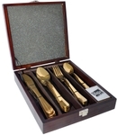 Titanium Coated Gold Cutlery Set