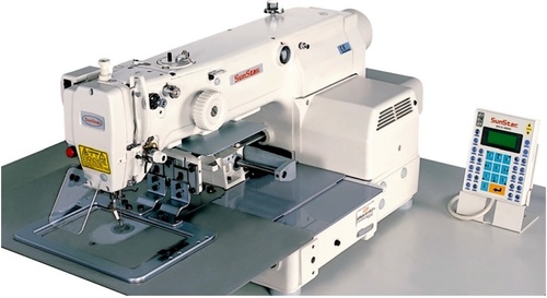 Electronically Controlled, Pattern Sewing Machine - Metal, Large Feed Frame, 2000spm | Double Bobbin, Direct Drive System, Stable Stitching