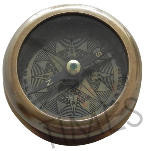 Antique Brass Compass