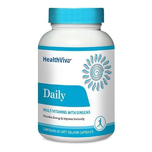 Healthviva Daily (Multivitamin With Ginseng), Unflavoured Capsules General Drugs