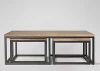 Industrial Coffee Table with stools
