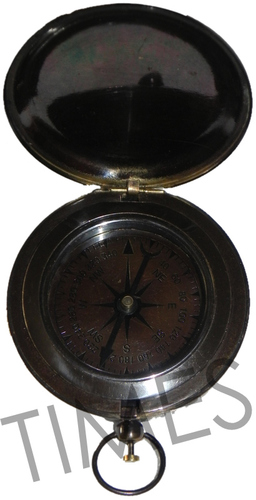 Antique Push Button Compass