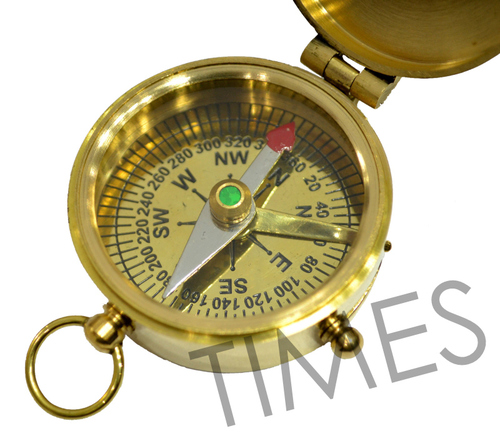 Nautical Lid Lock Pocket Compass