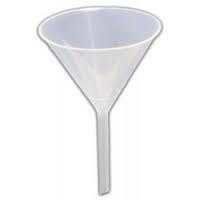 Funnel 60 Angle Plain - Plastic Material | Lightweight Design For Laboratory Use, Weighs 10-20 Grams