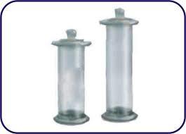 GAS JARS WITH GROUND FLANG AND FOOT WITHOUT LID