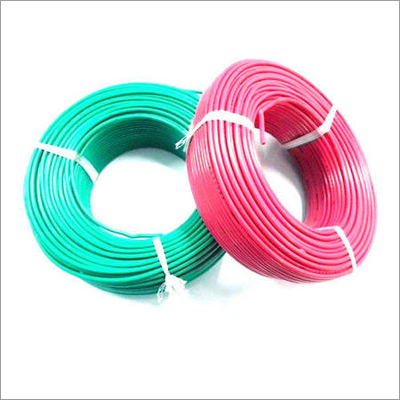 Electric Wire - Copper, Customizable Lengths , Green & Red Colors, PVC Insulation, High Flexibility, Excellent Strength, Shock Resistance, Long Shelf Life