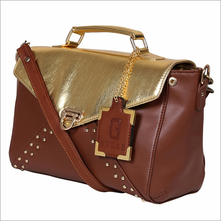 Golden Tan Synthetic Leather Bags