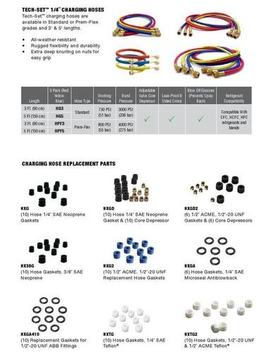 TECH-SET 1 & 4 CHARGING HOSES