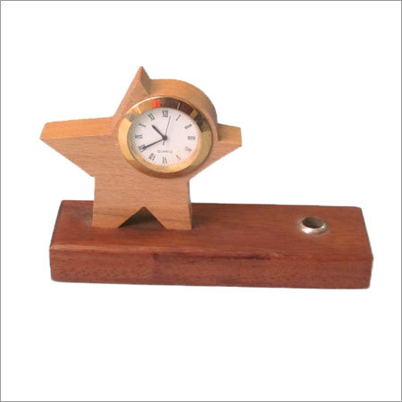 Brown Promotional Table Clocks