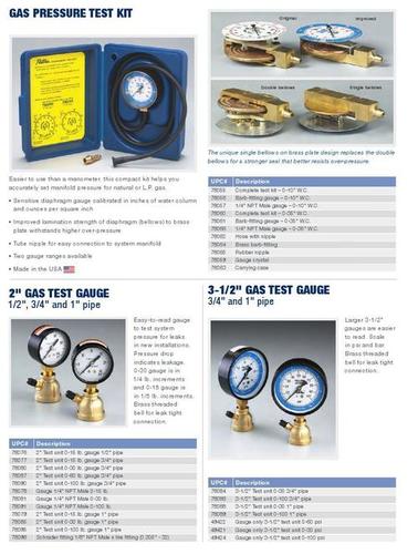GAS PRESSURE TEST KIT