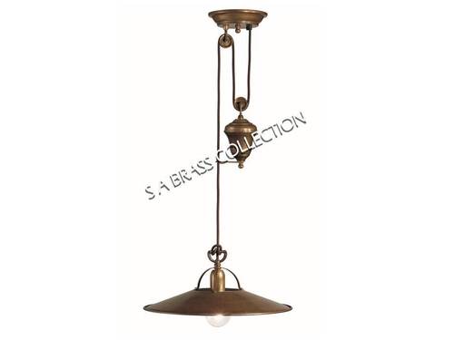 Brass Outdoor Pendant Light