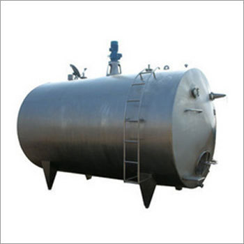 SS Horizontal Milk Storage Tank