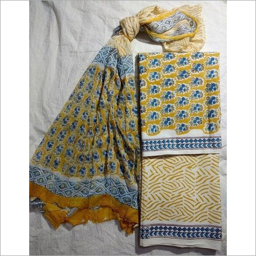 Block Print Cotton Suit