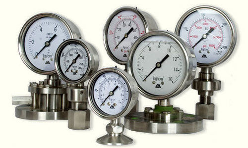 White Pressure Gauges