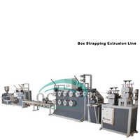 Pet Strapping Machine - Pp/plastic Material, Automatic System, White & Blue Design | Plc Controlled, Electric Drive, Multi-specification Packaging Line