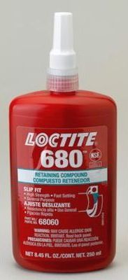 Loctite 680 - High Viscosity Retaining Compound, 250 ML Bottle - 4000 psi Shear Strength, Fills Diametral Gaps Up to 0.015 in.