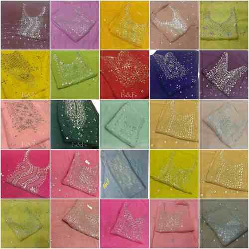 Chiffon with original Mukesh work suits
