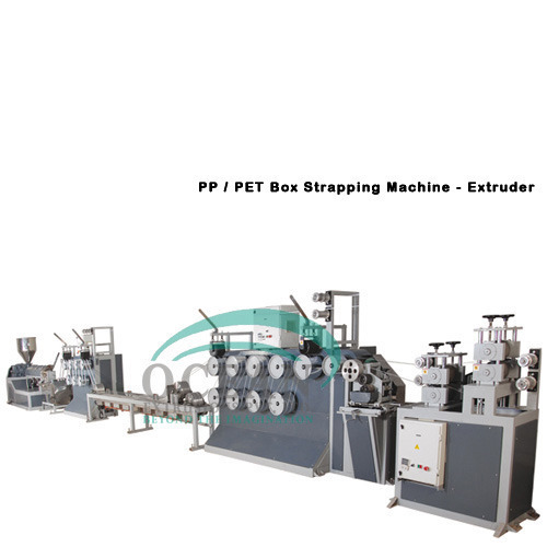 Plastic PET Strapping Machine - PP/PET Material, Automatic Operation, White & Blue Color | PLC Control System, Electric Drive Type, Multi-Specification Options for Packaging Applications